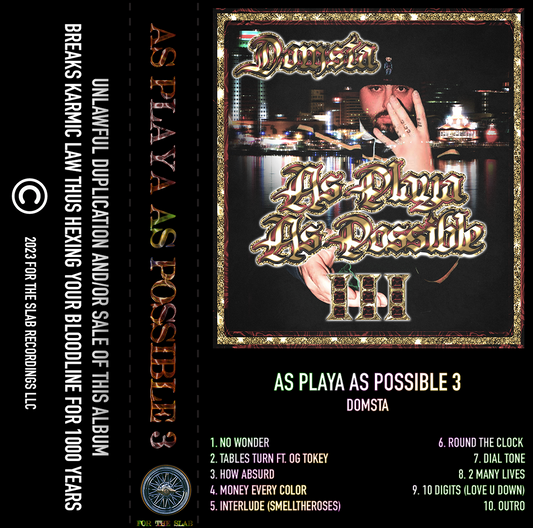 As Playa As Possible 3 Vinyl / Cassette